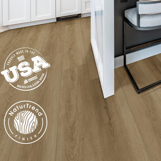 FirmFit Rigid Core Intown Plus Luxury Vinyl Plank Flooring -Soho Room, Scene