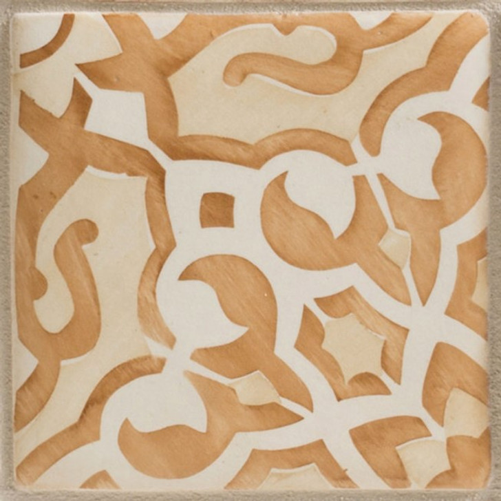 Walker Zanger Duquesa Fatima 4 5/8" x 4 5/8" Ceramic Tile Ambra Individual Tile