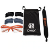 Onix Eagle Eyewear Orange (comes with Clear, Sunglass & Blue tint lens and pouch)