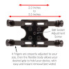 2.3 to 3.5 inch capacity - H1 Holder Diagram