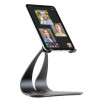 Tall black iPad stand with iPad mini - Stabile PRO