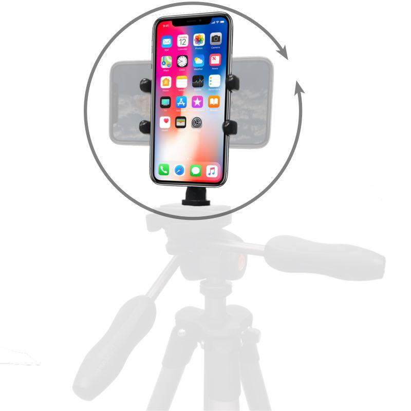 PED5-H: Versatile iPhone Mount for Photography Video Thought Out