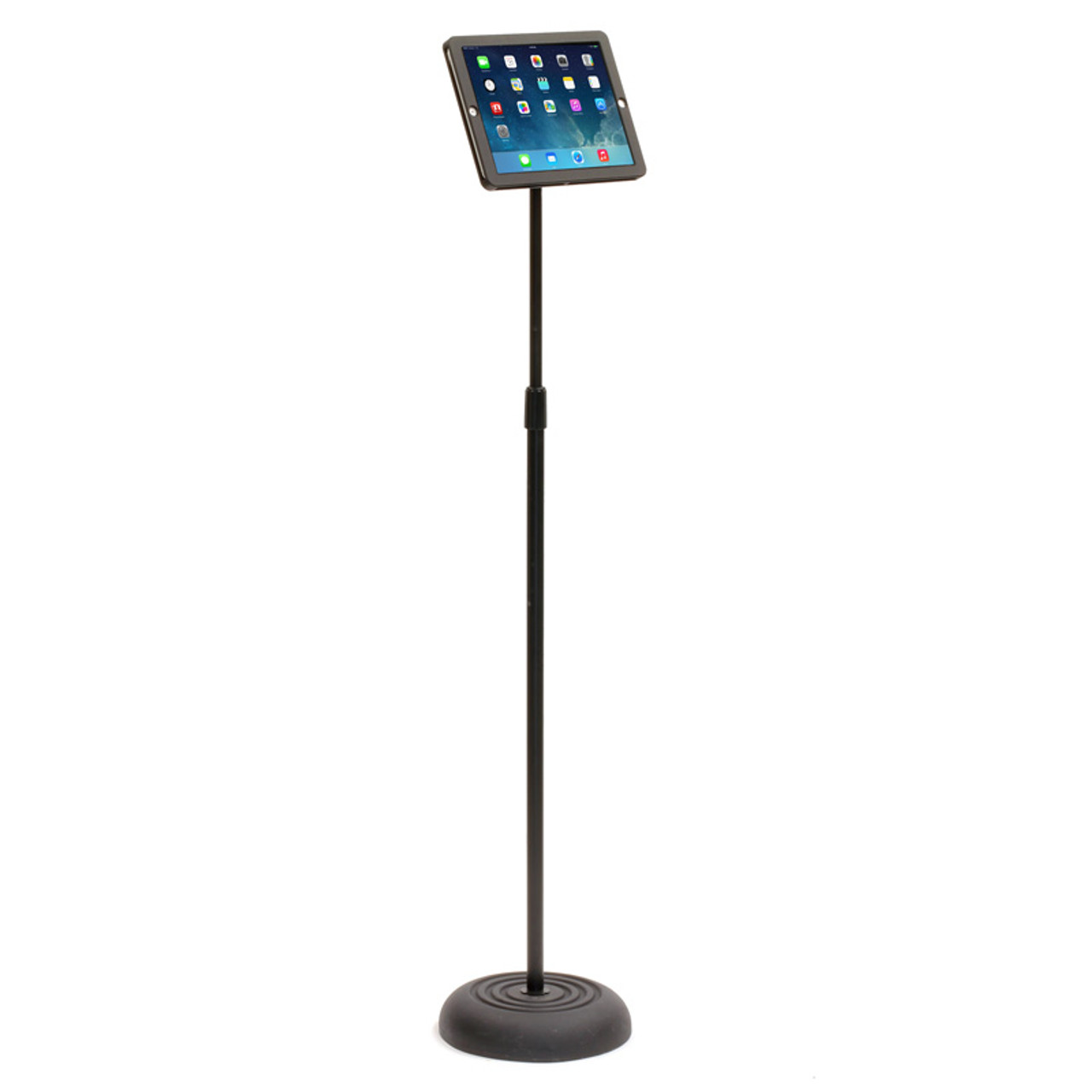 Ipad Floor Stand With Microphone Clip Thread Secure Encloz