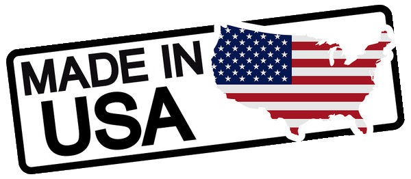 Made in USA Stamp with Flag