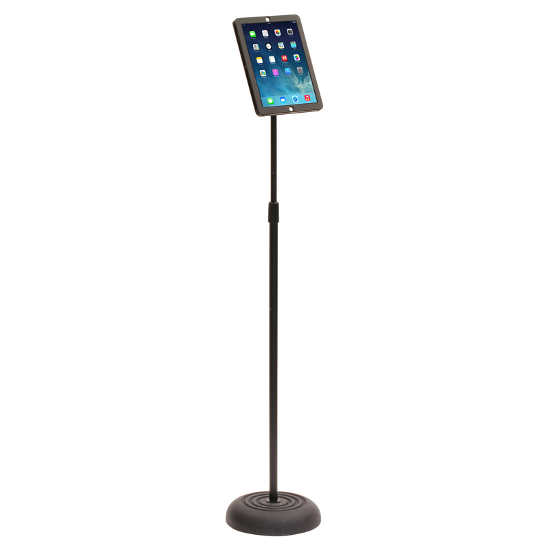 Ipad Floor Stand With Microphone Clip Thread Secure Encloz