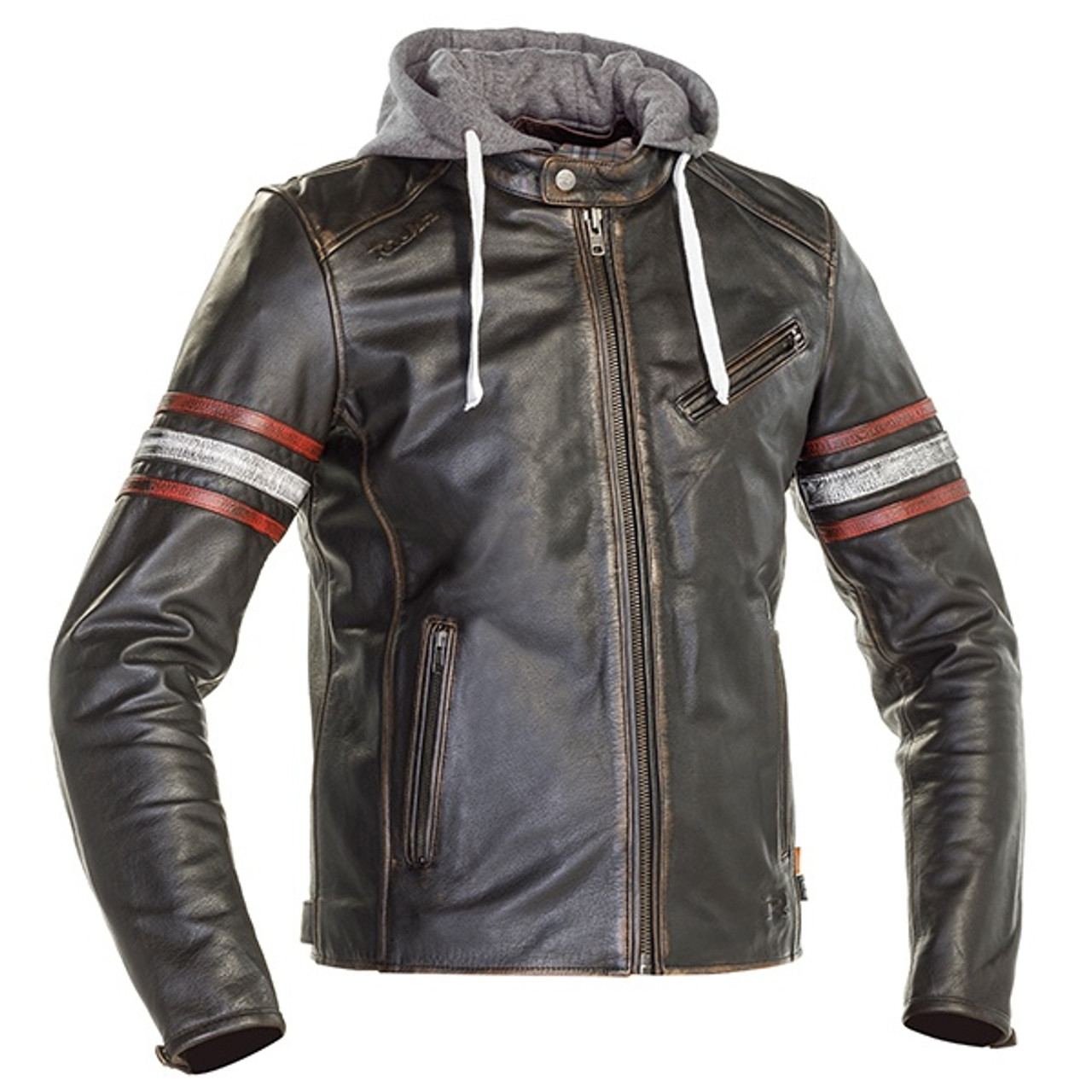 Richa Toulon 2 Men's Leather Jacket - Black / Red