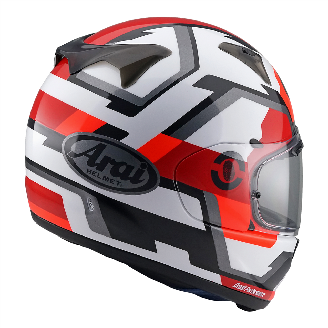 arai quantic face red