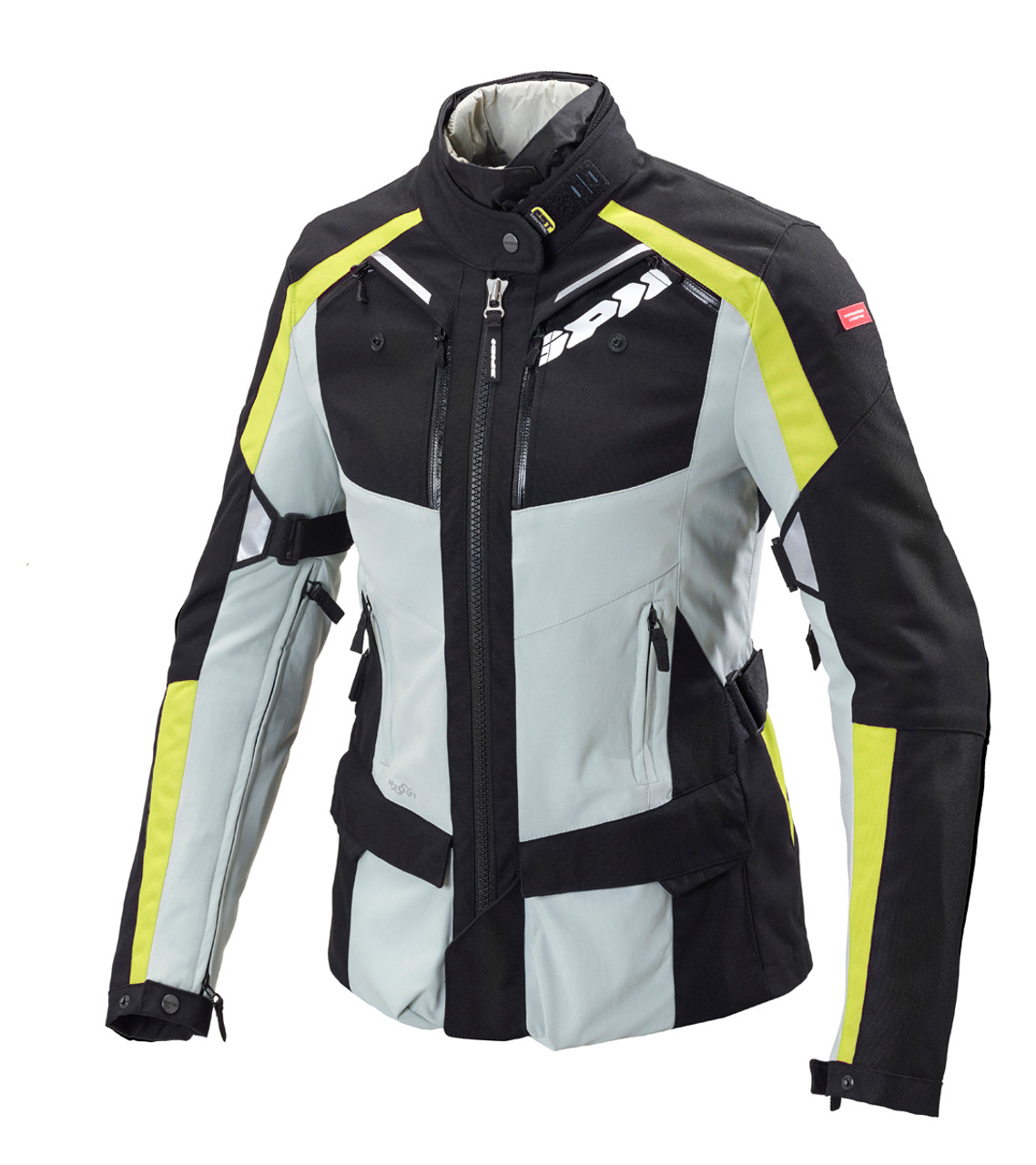 Spidi H2OUT 4Season CE Lady Motorcycle Jacket - Black / Fluo Yellow