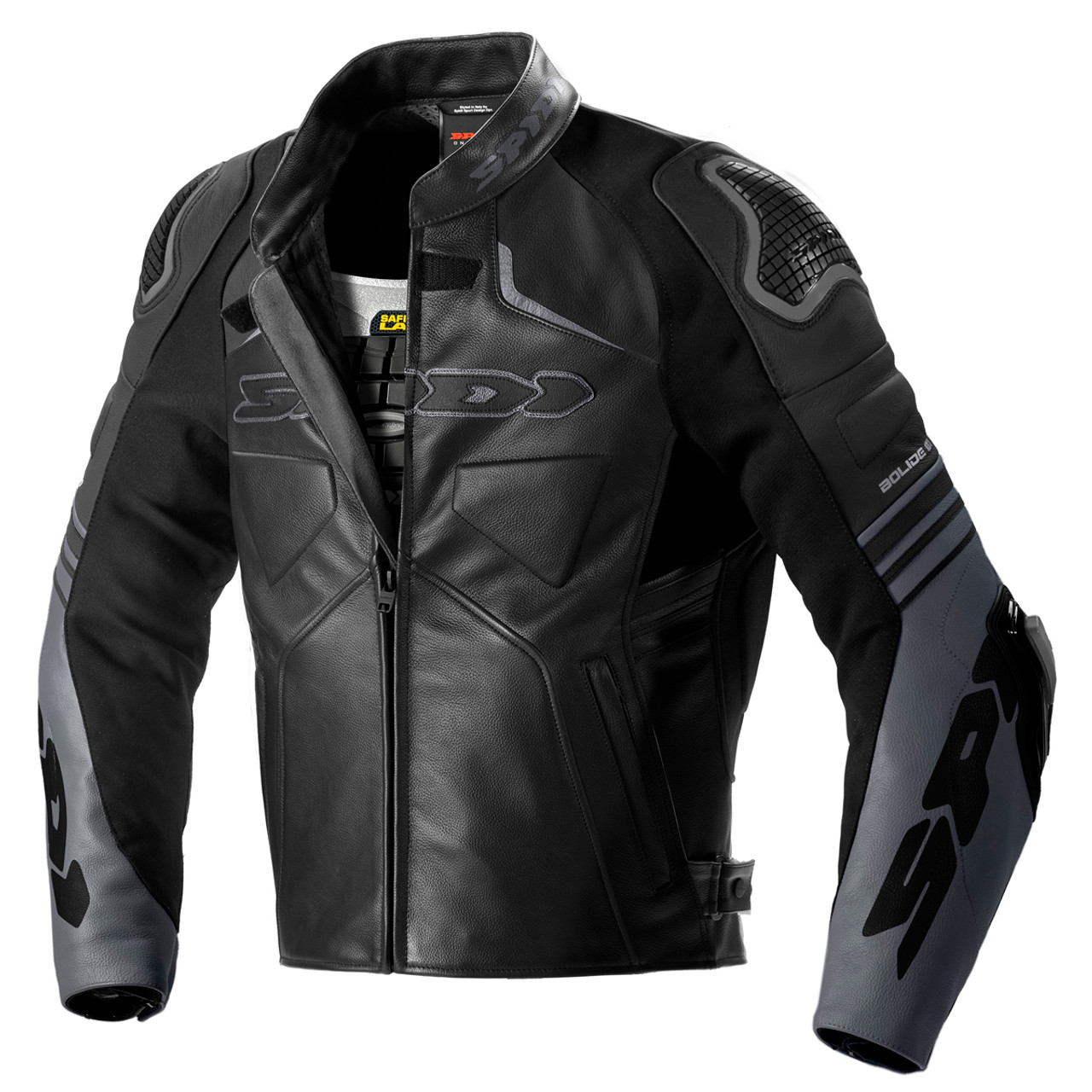 Leather Armored Motorcycle Jacket - Black - Rider District