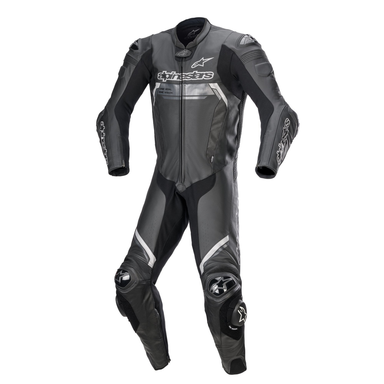 Alpinestars Missile V2 Ignition Leather 1 Piece Suit - Black / Black