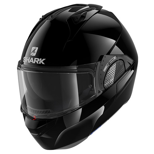 Shark Evo GT Flip Front Helmet Blank BLK - Gloss Black