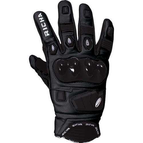 Richa Rock Short Leather Glove - Black