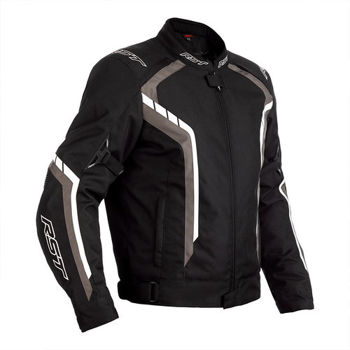 RST Axis CE Mens Textile Jacket - Black / Grey / White