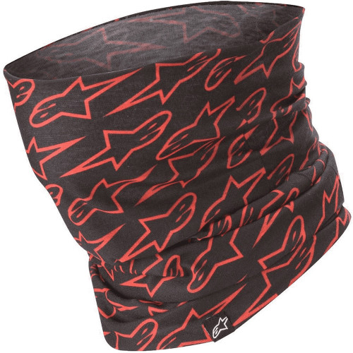 Alpinestars Astars Neck Tube Black Red Fluo