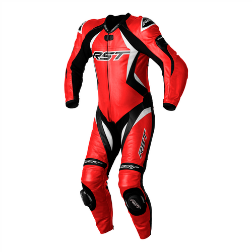RST Tractech Evo 4 CE Mens Leather Suit - Red / Black