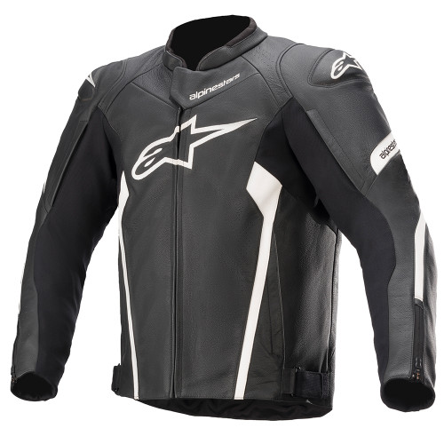 Alpinestars Blue Croes Celer Leather Motorcycle Jacket