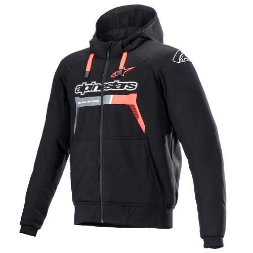 Alpinestars Rhod Windstopper Hoodie - Black Bright Red