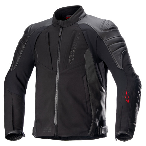 Alpinestars Proton Waterproof Leather & Textile Jacket - Black Black