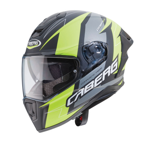 Caberg Drift Evo Speedstar Full Face Helmet - Matt Anth / Yellow