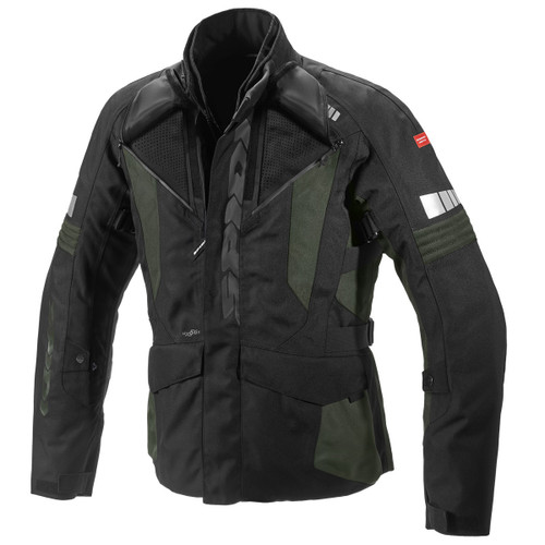 Spidi GB Outlander CE Laminated Textile Jacket - Black / Green