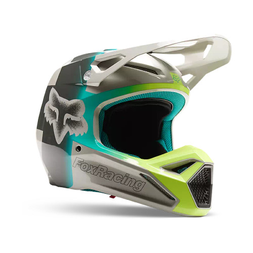 Casco FOX V1 Trice Grey / Orange · Motocard