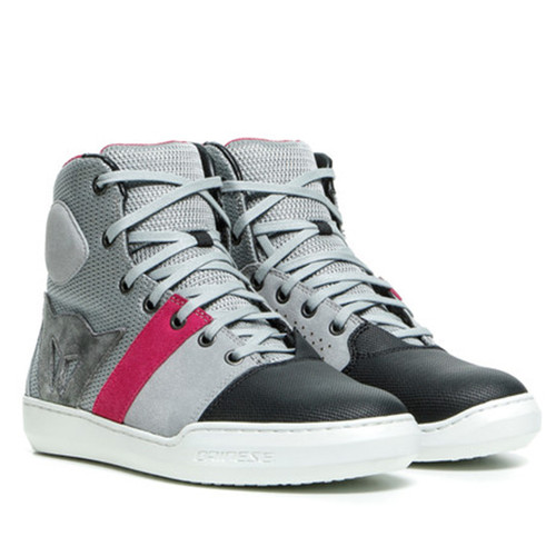 Dainese York Air Lady Shoes T11 - Light Grey / Coral