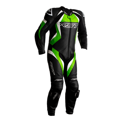 RST Tractech Evo 4 CE Mens Leather Suit - Black / Green