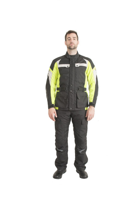 Trik Moto M105 3/4 City Waterproof Jacket - Black / Yellow