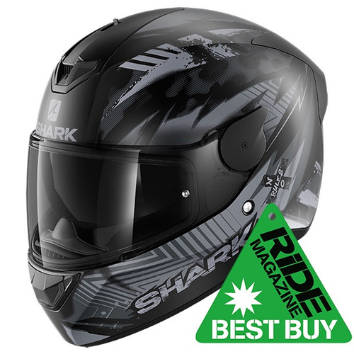 Shark D-Skwal 2 Daven Helmet Black Grey XS