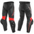 Dainese Delta 3 Leather Pants - P75 Black / Fluo Red .