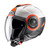 HJC I40 Panadi Open Face Helmet - MC7SF Black / White / Orange