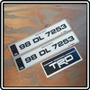 Black IRL Metro TRD Number Plates (Pair)