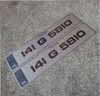 Blue IRL Metro Dark Tinted Plates (Pair)