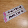 Pink Style Metro Plates (Pair)