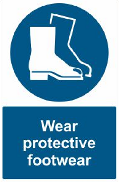 Wear Protective Footwear Safety Sign