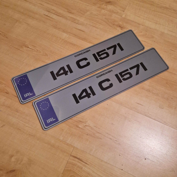 Blue IRL Metro Dark Tinted Plates (Pair)