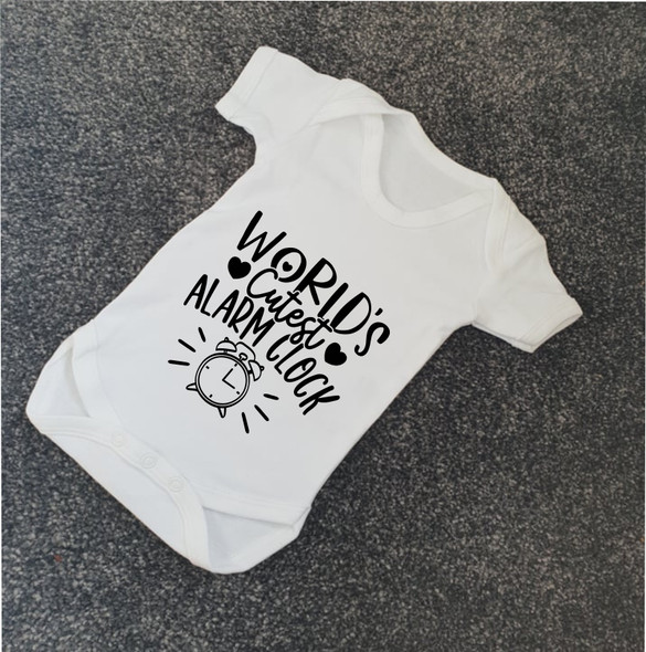 Worlds Cutest Alarm Clock Babygrow