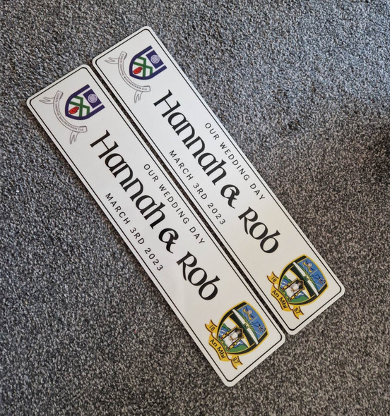 GAA Theme Wedding Plate