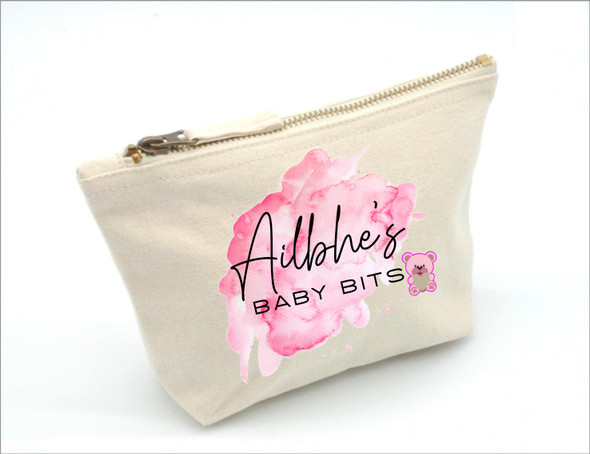 Personalised Baby Bits Bag - Pink
