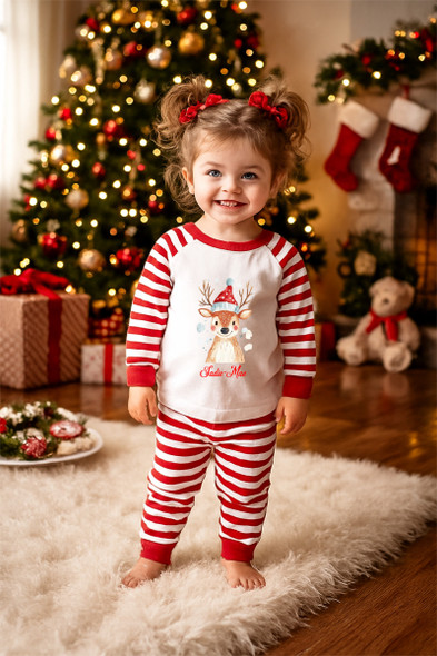 Unisex Kids Christmas PJ's - Reindeer 1 Unisex Kids Christmas PJ's - Reindeer 1