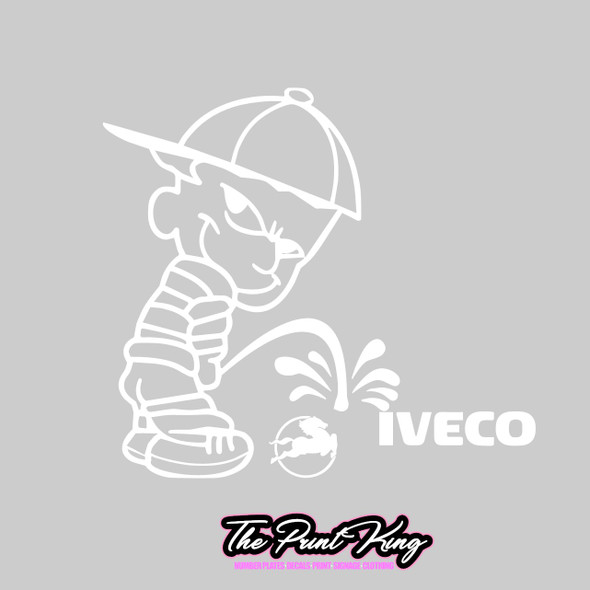 No Iveco Decal 200mm White