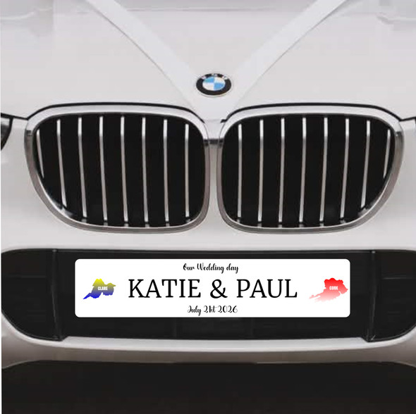 County Colours Wedding Plate