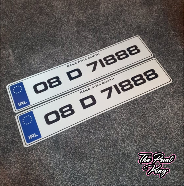 Blue IRL Metro Plates (Pair)