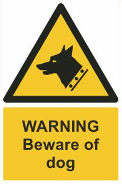 Beware of Dog Safety Sign
