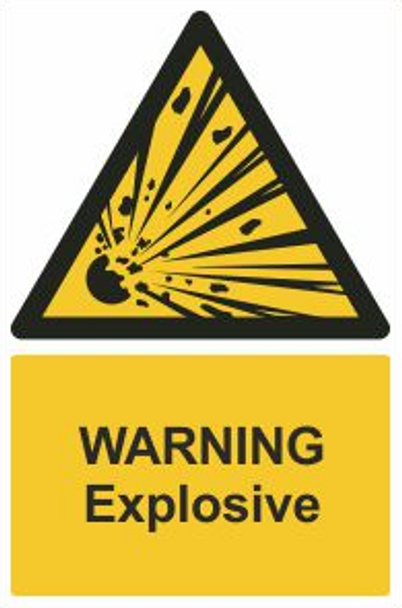 Explosive Safety Sign