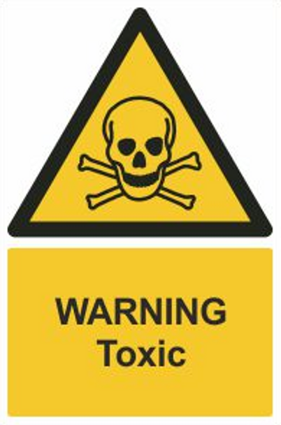 Warning Toxic Safety Sign