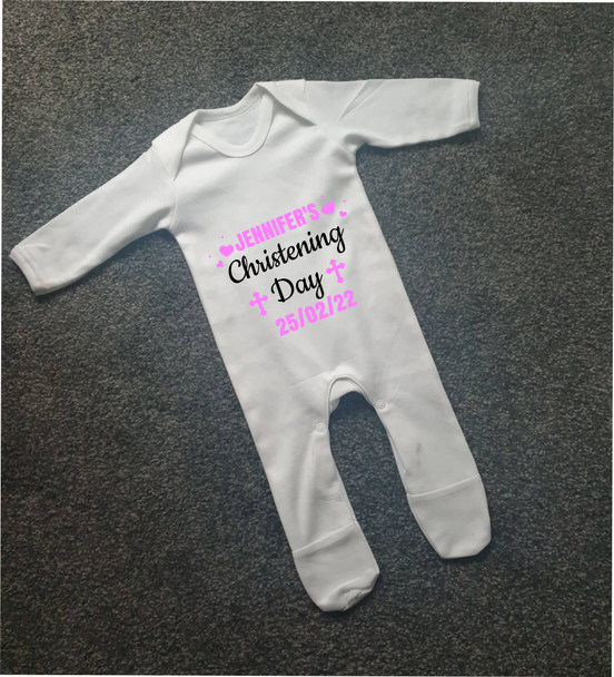 Christening Day Babygrow - Girl