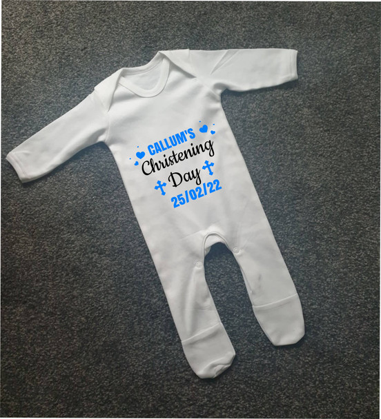 Christening Day Babygrow - Boy