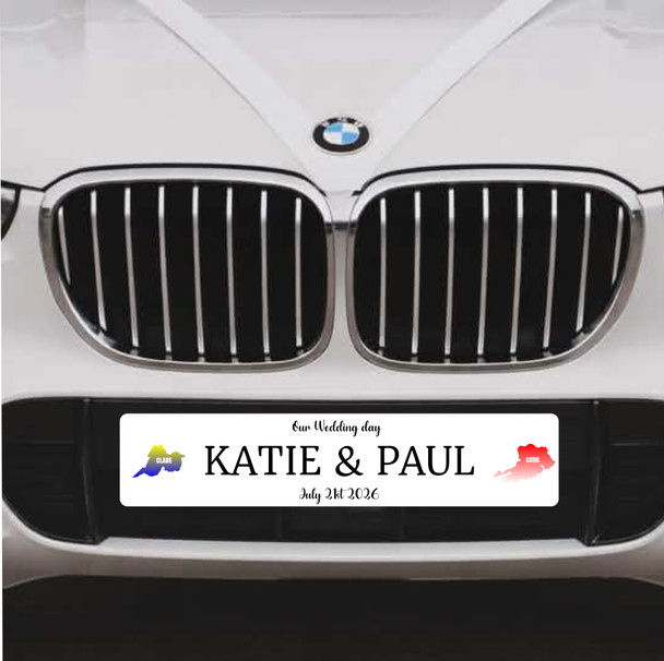 County Colours Wedding Plate