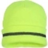 Beanie Skull Cap - Reflective Hat Safety Green 12ct Pack